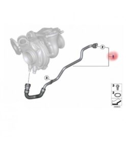 11538507251 BMW F10 525d Turbo Su Borusu 8507251