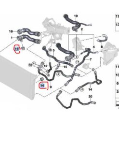 17127799184 BMW F10 525D Hortum Tapası 7799184