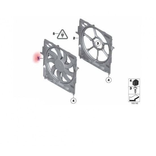 17428509740 BMW F10 FAN davlumbazı 8509740