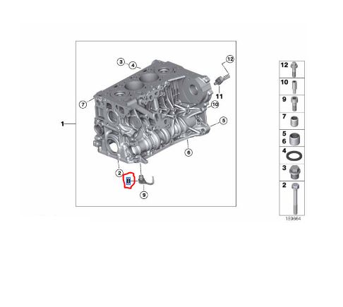11427797919 BMW F10 N47 N47N Yağ Püskürtme Memesi orj yeni 7797919