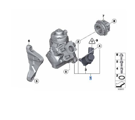 13518597820 BMW F10 Yüksek Basınç Pompas ıorj 8597820