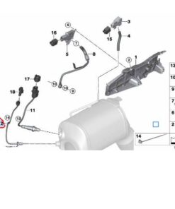 13627805606 BMW F10 M47N-N57 Egsoz Sıcaklık Sensörü orj yeni 7805606