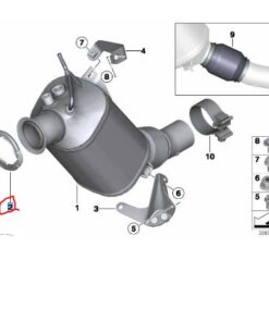 18308512137 BMW F10 N47 Partikül Filtre Kelepçesi yeni 8512137