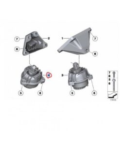 22117935144 BMW F10 Motor Kulağı 7935144