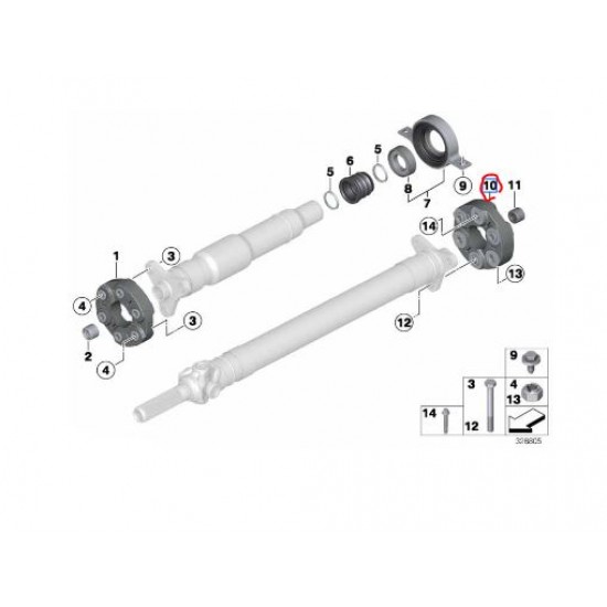 26117610061 BMW F10 ŞAFT köselesi 7610061