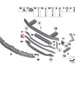 51117203078 BMW F10 Tampon Alt Demiri yeni 7203078