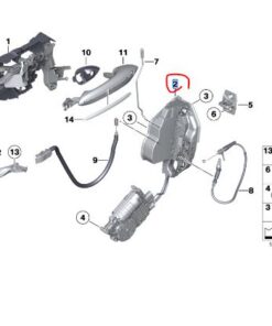 51217229458 BMW F10 SAĞ ÖN KAPI KİLİDİ kat 7229458
