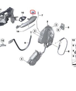 51217249975 BMW F10 Kapı Kolu Sol Ön yeni 7249975