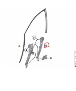51337182132 BMW F10 Sağ Ön Cam Krikosu Motorsuz yeni 7182132