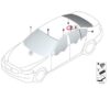 51357182117 BMW F10 Sol Arka Kapı Camı 7182117