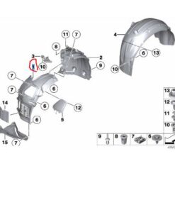 51717186728 BMW F10 Sağ Ön Davlumbaz orj yeni 7186728