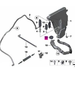 61667238068 BMW F10 Silecek Suyu Depo Kapağı orj yeni 7238068