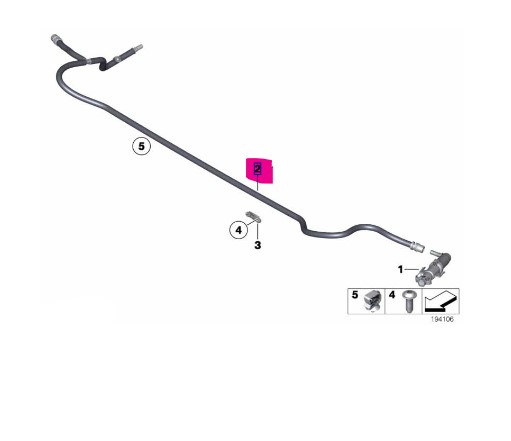 61677178742 BMW F10 Far Yıkama Hortumu orj yeni 7178742