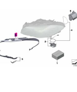 63117240367 BMW F10 Far Contası Sol orjj 7240367