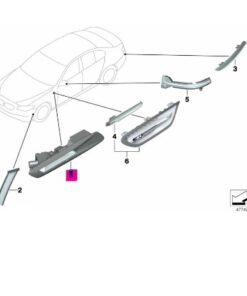 63137154167 BMW F10 Sol Çamurluk Sinyali yeni 7154167