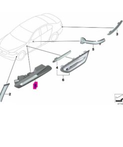 63137154168 BMW F10 Çamurluk Sinyali Sağ yeni 7154168
