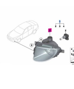63177216886 BMW F10 Sis Farı Sağ yeni 7216886