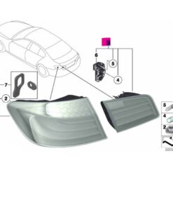 63217203225 BMW F10 Sol İç Stop yeni 7203225