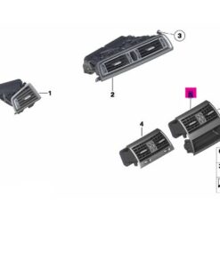 64229172167 BMW F10 Arka Klima Izgarası yeni 9172167