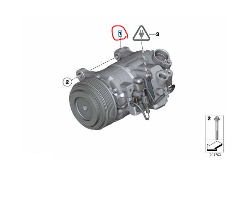 64529399072 BMW F10 Klima Kompresörü orj 9399072